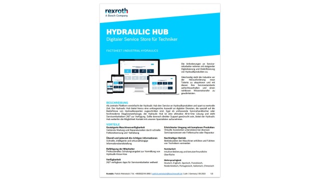 Hydraulic Hub 资料表