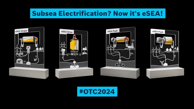 2024 年休斯顿石油天然气展会 (OTC) 上亮相的 eSEA 产品组合。