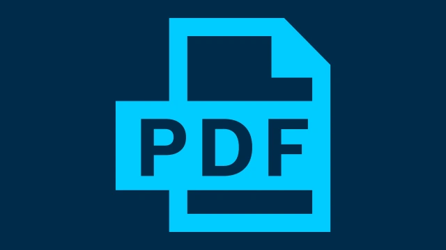 蓝色 PDF 图标