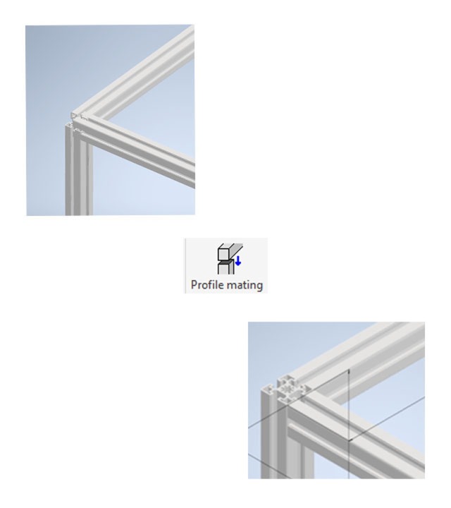 屏幕截图显示了博世力士乐 FRAMEpro CAD 插件中的“长度调整”功能