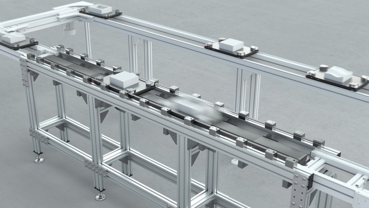 Bosch Rexroth TS2 plus 和 TS2 Booster 输送线系统的组合