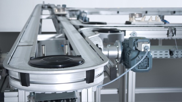 Bosch Rexroth VarioFlow 输送线系统的详细视图