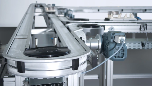 Bosch Rexroth VarioFlow 输送线系统的详细视图