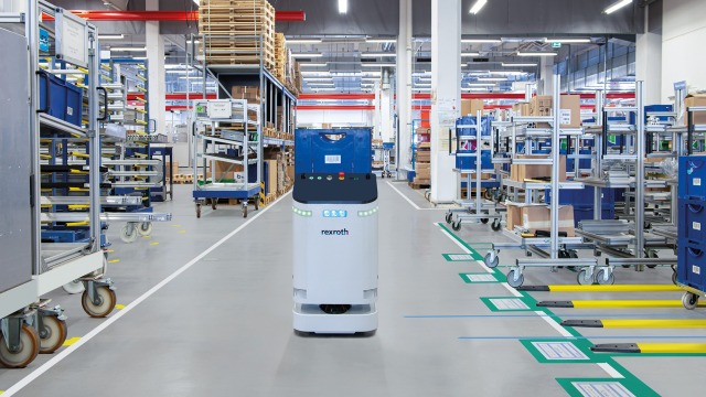 结合Bosch Rexroth 底板滑车的自动导引车 ACTIVE Shuttle 的应用