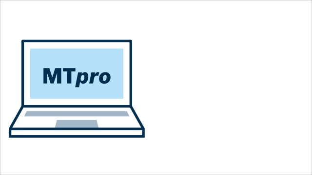 显示 MTpro 规划软件的计算机图片