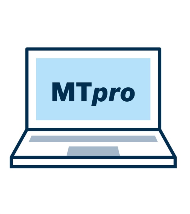 显示 MTpro 规划软件的计算机图片