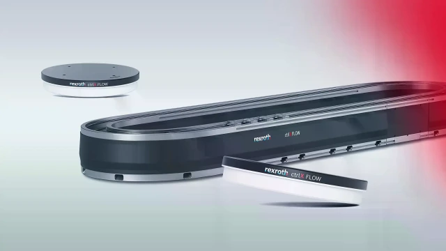 平面系统的两个运动器以及高速运动系统 ctrlX FLOWHS 的椭圆轨道均是可见的。