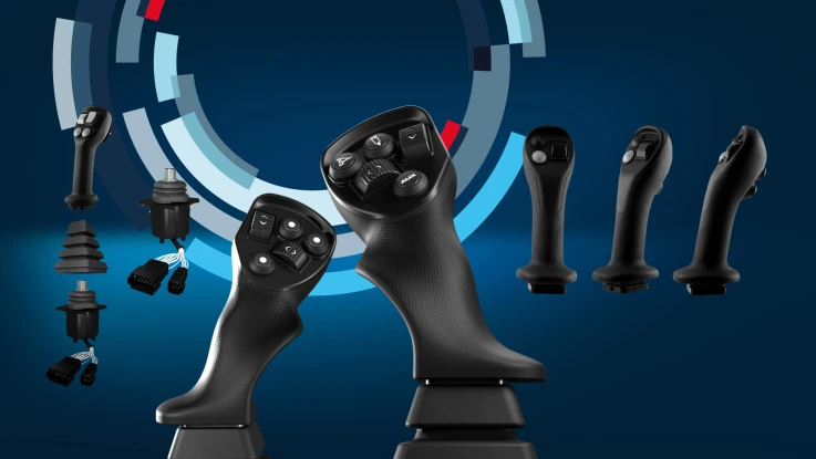 HMI 液压与电子操纵杆及握把