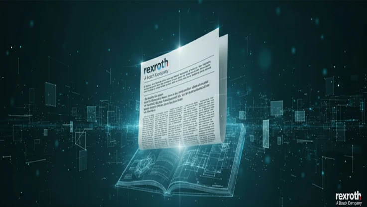 一幅动态的数字图像，描绘了一份带有雷克斯罗斯标志的风格化报纸，从明亮抽象的背景中显现，象征着新动态的公告。