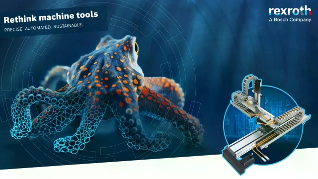 您可以看到一只章鱼，以及一个带有多轴系统的区域。