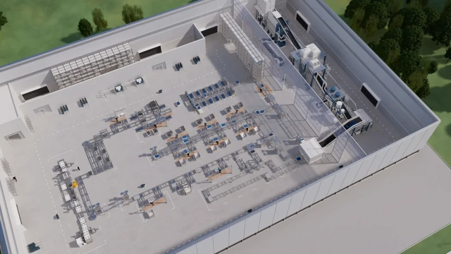 高度自动化的电池回收设施