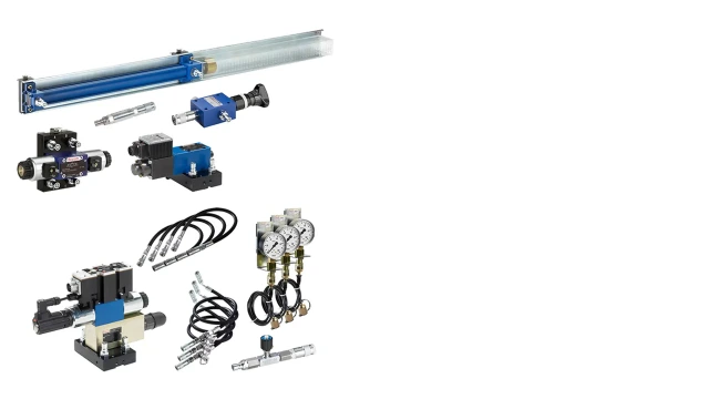 Hydraulix 301设备套装示意图，适用于Hydraulix 200/300工作站，学习主题——连续控制阀技术——比例液压与电气系统