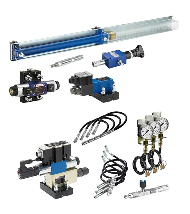 Hydraulix 301设备套装示意图，适用于Hydraulix 200/300工作站，学习主题——连续控制阀技术——比例液压与电气系统