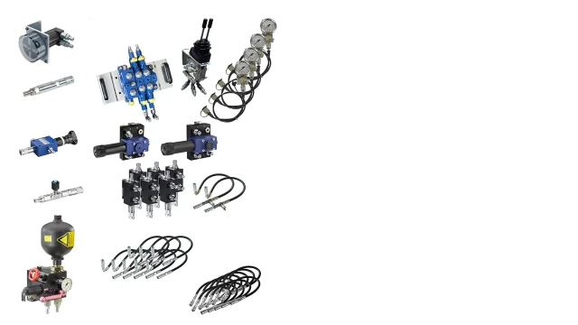 Hydraulix 209 设备套装示意图，适用于 Hydraulix 200/300 工作站，对应学习主题：移动液压系统——LUDV 控制系统